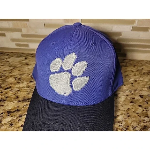 NCAA Clemson Tigers Hat Cap Flexfit One Size S/M College Top Of The World - Picture 2 of 10